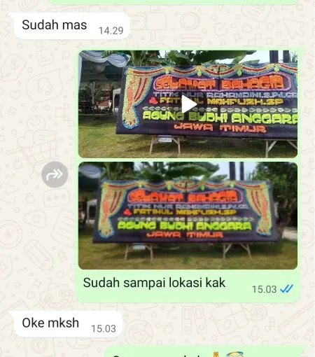 Pengiriman Papan Bunga Pakijangan Bulakamba